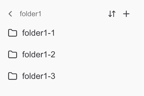 Nested folders inside folder1